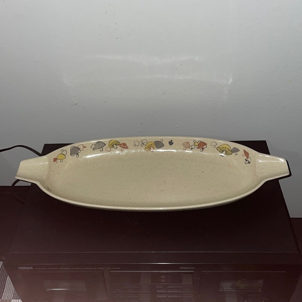 Mid Century Modern MCM Franciscan Woodlore Bread Tray